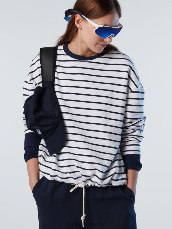 γρ North Sails γυναίκες φούτερ με ριγέ κορδόνι σύνθετο 1 NZP8595 είδη ένδυσης