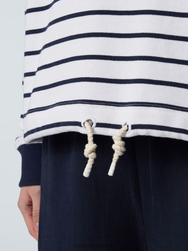 γρ North Sails γυναίκες φούτερ με ριγέ κορδόνι σύνθετο 1 NZP8595 είδη ένδυσης