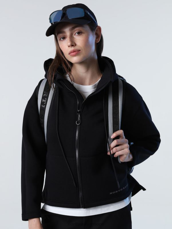 γρ North Sails γυναίκες φούτερ κατάδυσης με φερμουάρ μαύρος NZP81373 είδη ένδυσης