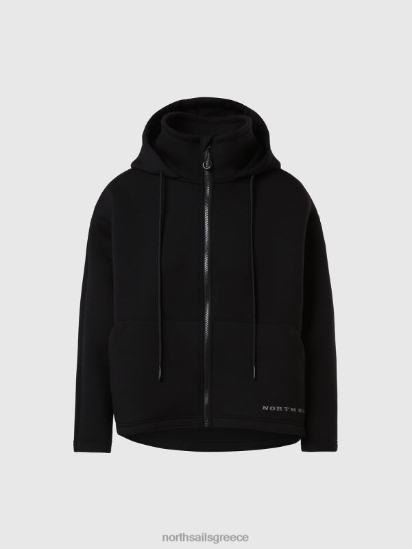γρ North Sails γυναίκες φούτερ κατάδυσης με φερμουάρ μαύρος NZP81373 είδη ένδυσης