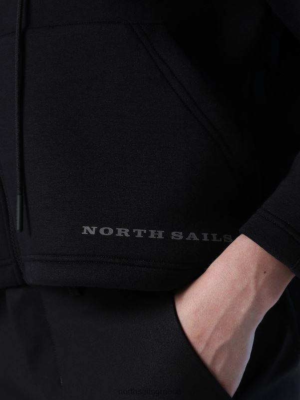 γρ North Sails γυναίκες φούτερ κατάδυσης με φερμουάρ μαύρος NZP81373 είδη ένδυσης