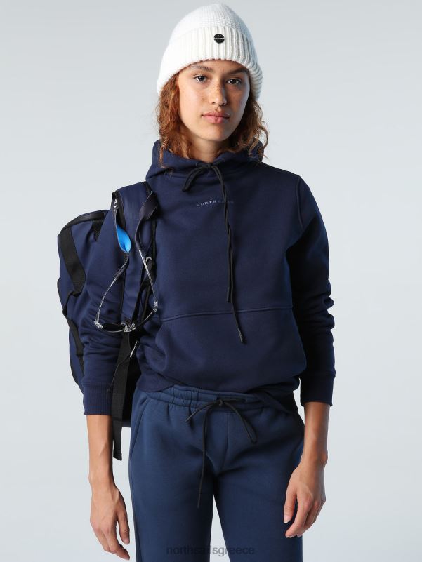 γρ North Sails γυναίκες φούτερ με κουκούλα ναυτικό μπλε NZP81392 είδη ένδυσης