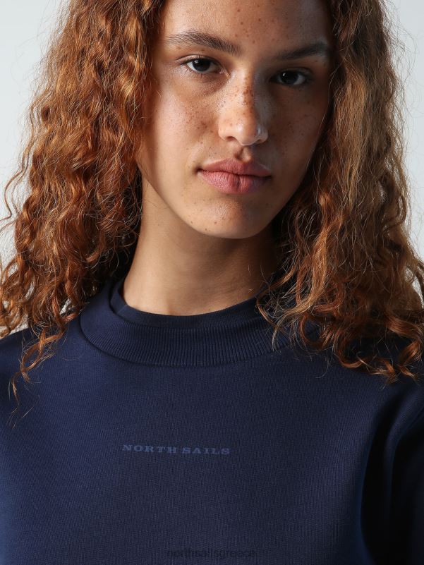 γρ North Sails γυναίκες φούτερ με λαιμόκοψη ναυτικό μπλε NZP81419 είδη ένδυσης