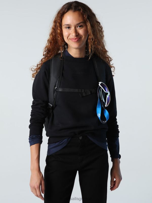 γρ North Sails γυναίκες φούτερ με λαιμόκοψη μαύρος NZP81420 είδη ένδυσης