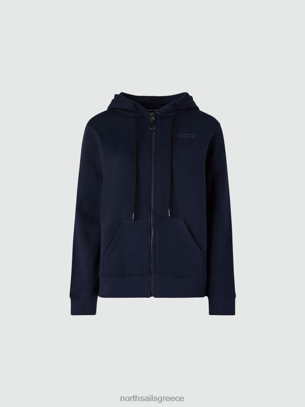 γρ North Sails γυναίκες φούτερ με φερμουάρ ναυτικό μπλε NZP81431 είδη ένδυσης