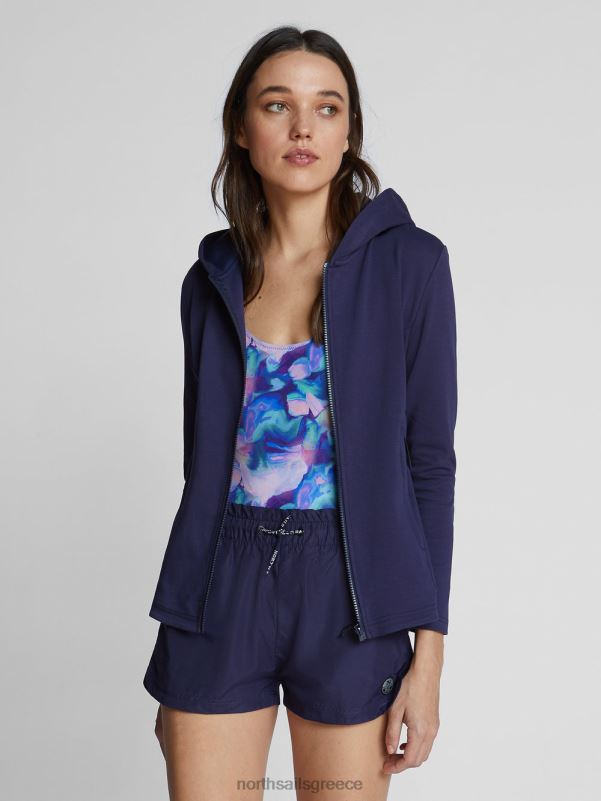 γρ North Sails γυναίκες φούτερ με φερμουάρ μεσάνυχτα μπλε NZP81474 είδη ένδυσης