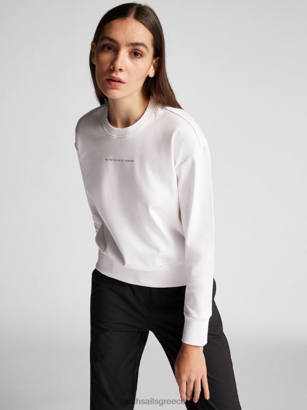 γρ North Sails γυναίκες φούτερ με γράμματα άσπρο NZP81487 είδη ένδυσης