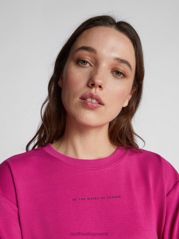 γρ North Sails γυναίκες φούτερ με γράμματα ορχιδέα NZP81488 είδη ένδυσης