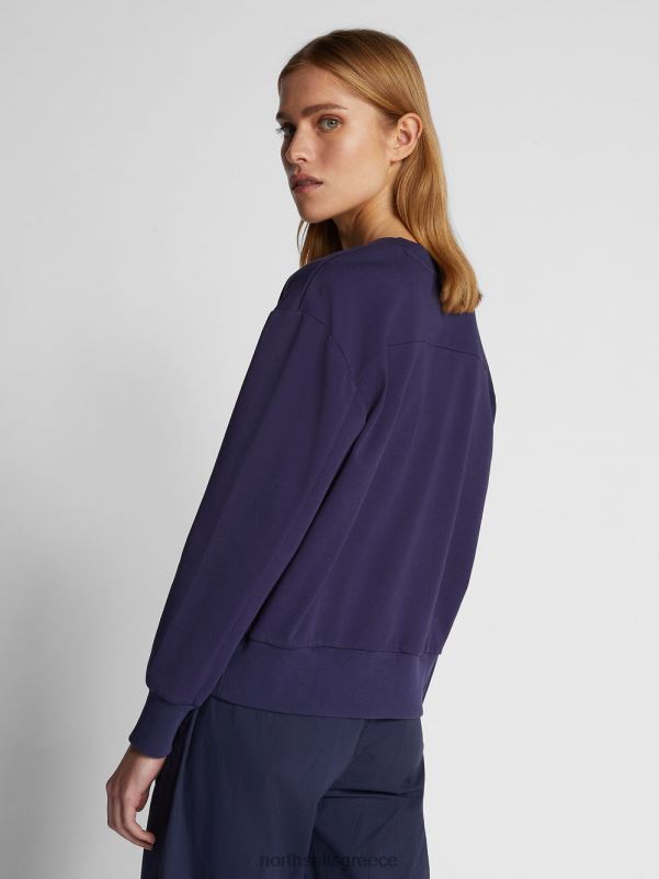 γρ North Sails γυναίκες φούτερ με γράμματα μεσάνυχτα μπλε NZP81489 είδη ένδυσης