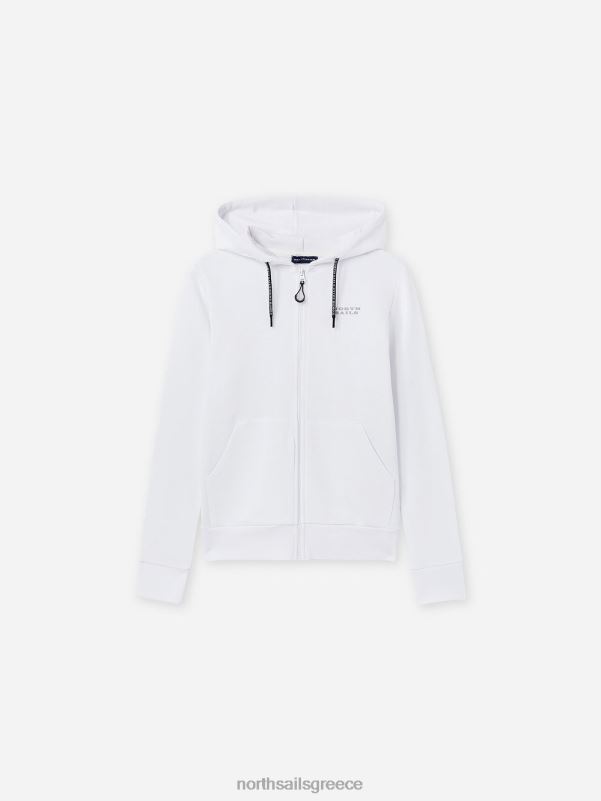 γρ North Sails γυναίκες βιολογικό φλις φούτερ άσπρο NZP81529 είδη ένδυσης