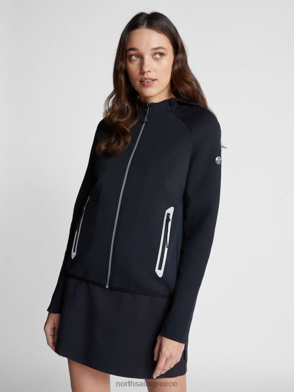 γρ North Sails γυναίκες ανακυκλωμένο φούτερ κατάδυσης μαύρος NZP81532 είδη ένδυσης