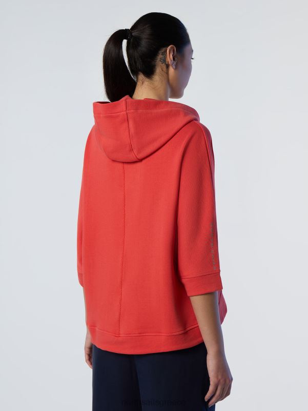 γρ North Sails γυναίκες κοντομάνικη κουκούλα πάπρικα NZP8591 είδη ένδυσης