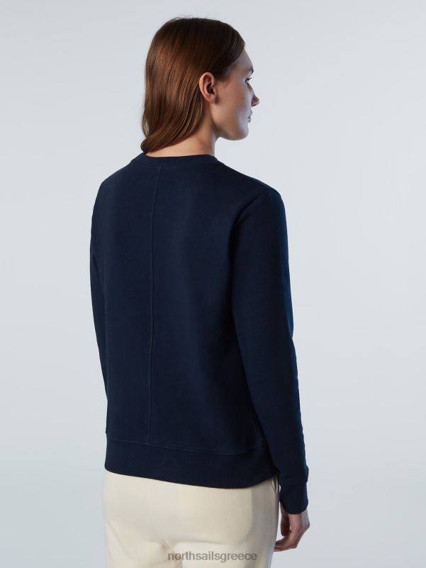 γρ North Sails γυναίκες φούτερ με στάμπα στο στήθος ναυτικό μπλε NZP8597 είδη ένδυσης