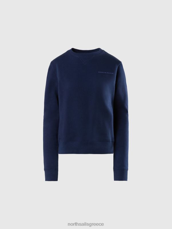 γρ North Sails γυναίκες φούτερ με στάμπα στο στήθος ναυτικό μπλε NZP8597 είδη ένδυσης