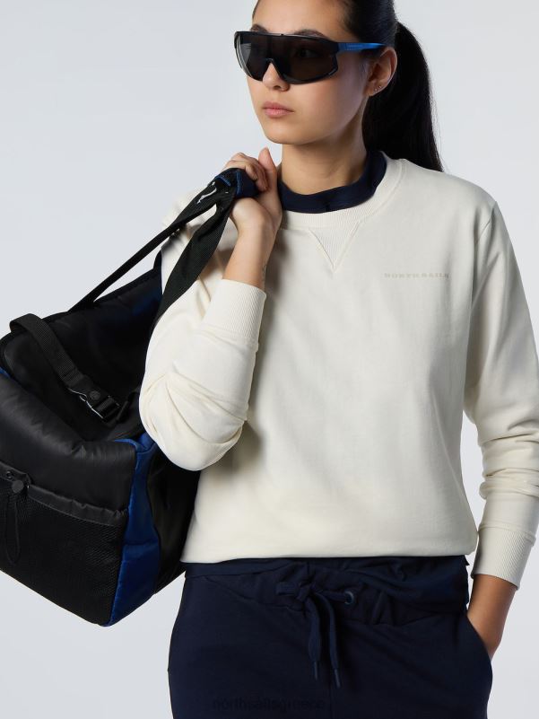 γρ North Sails γυναίκες φούτερ με στάμπα στο στήθος κρέμα αμυγδάλου NZP8598 είδη ένδυσης