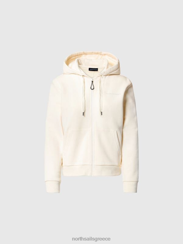 γρ North Sails γυναίκες Φούτερ με στάμπα στο στήθος κρέμα αμυγδάλου NZP8602 είδη ένδυσης