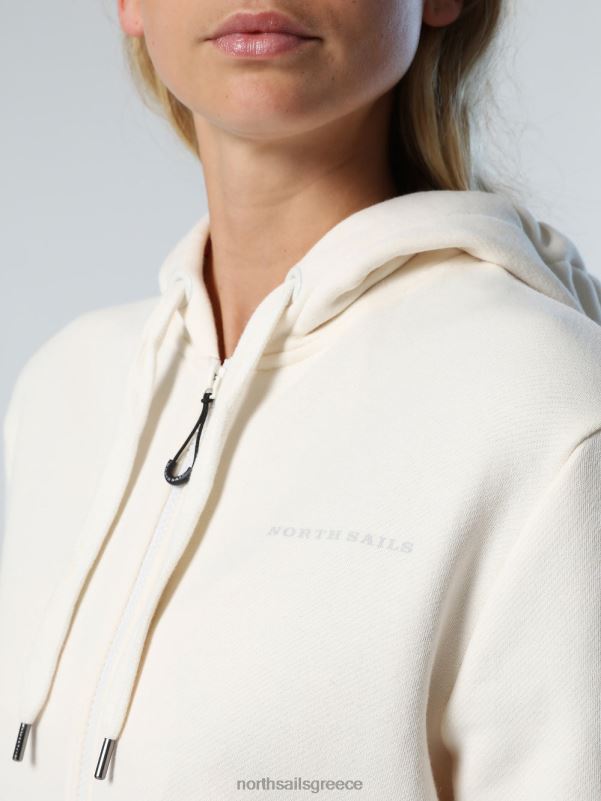 γρ North Sails γυναίκες Φούτερ με στάμπα στο στήθος κρέμα αμυγδάλου NZP8602 είδη ένδυσης