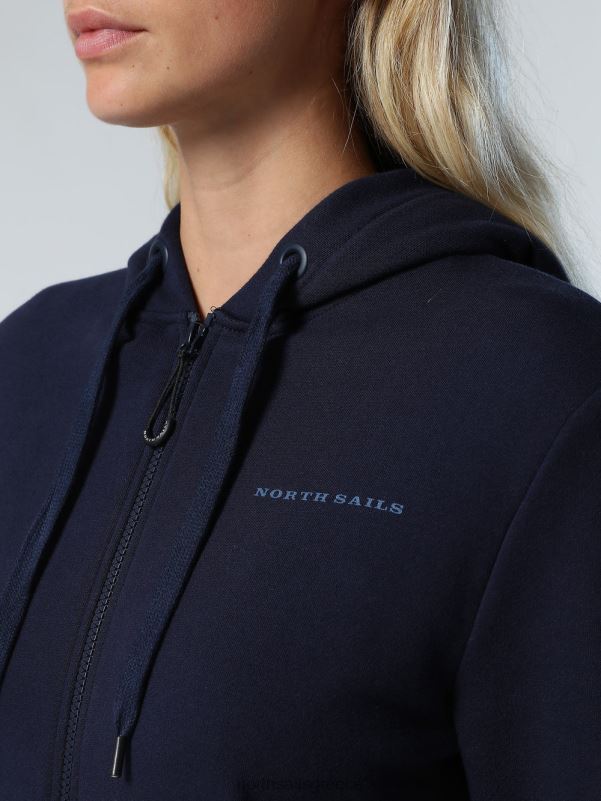 γρ North Sails γυναίκες Φούτερ με στάμπα στο στήθος ναυτικό μπλε NZP8603 είδη ένδυσης