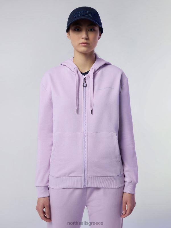 γρ North Sails γυναίκες Φούτερ με στάμπα στο στήθος λιλά άνθιση NZP8604 είδη ένδυσης