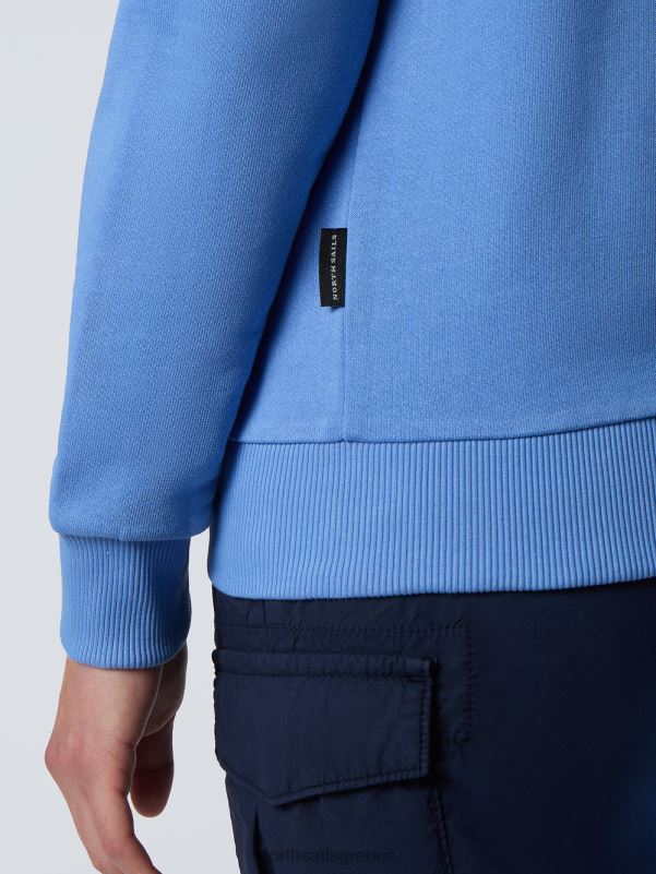 γρ North Sails γυναίκες Φούτερ με στάμπα στο στήθος γαλάζιο του αραβοσίτου NZP8605 είδη ένδυσης