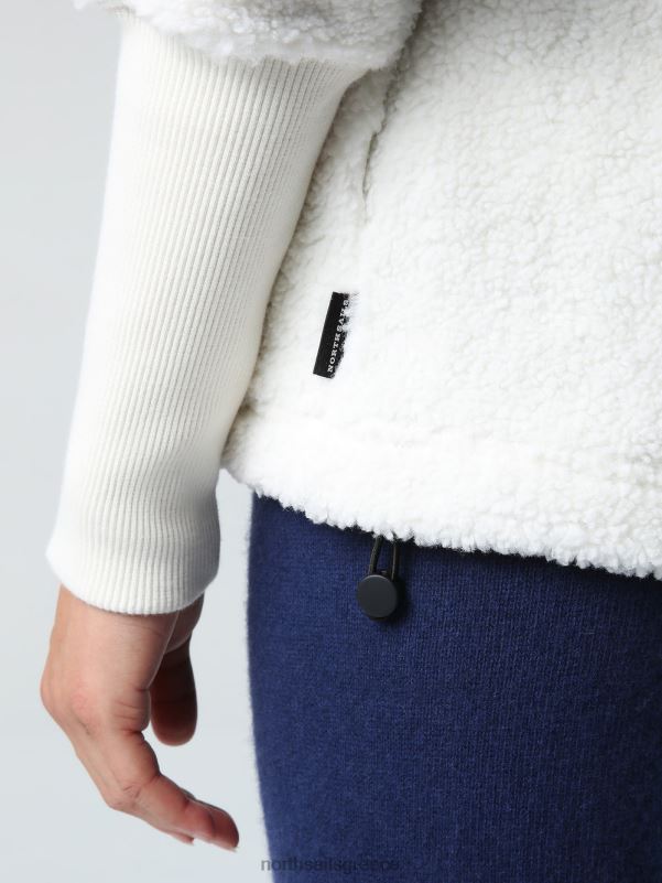 γρ North Sails γυναίκες Φούτερ με ζιβάγκο με μισό φερμουάρ marshmallow NZP81416 είδη ένδυσης