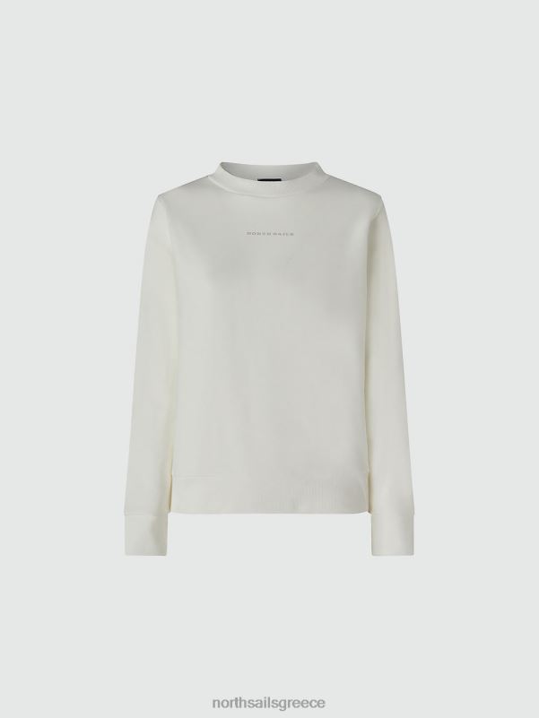 γρ North Sails γυναίκες φούτερ με λαιμόκοψη marshmallow NZP81417 είδη ένδυσης