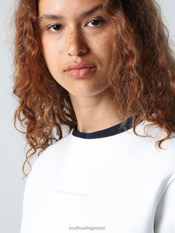 γρ North Sails γυναίκες φούτερ με λαιμόκοψη marshmallow NZP81417 είδη ένδυσης