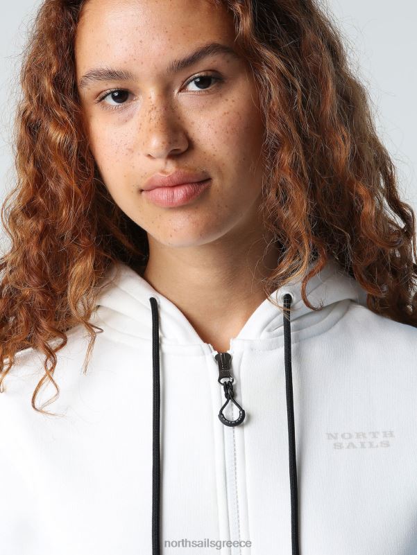 γρ North Sails γυναίκες φούτερ με φερμουάρ marshmallow NZP81429 είδη ένδυσης