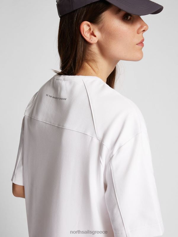 γρ North Sails γυναίκες οργανικό φόρεμα ιντερλοκ άσπρο NZP81525 είδη ένδυσης