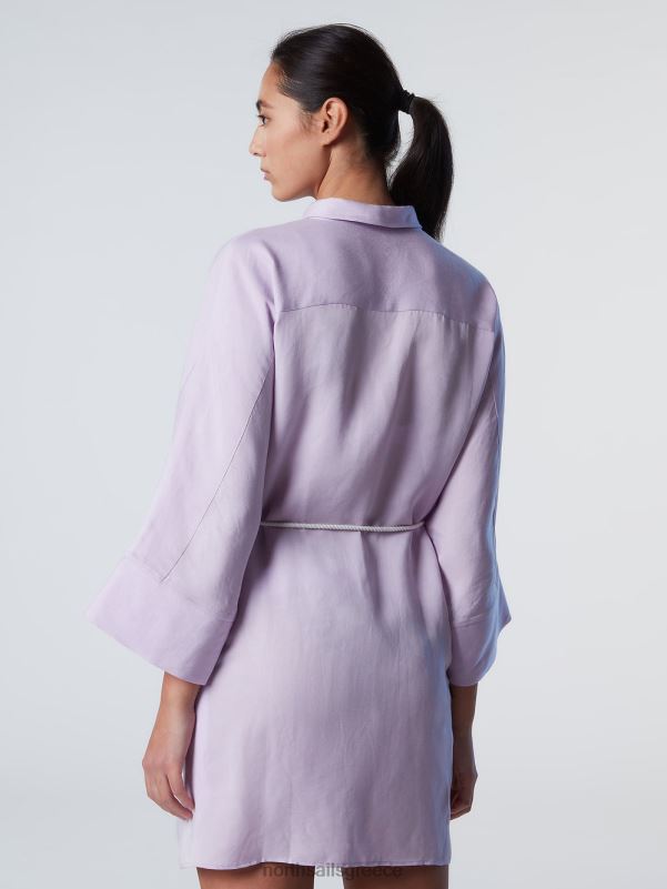 γρ North Sails γυναίκες φόρεμα πουκάμισο κιμονό λιλά άνθιση NZP8586 είδη ένδυσης