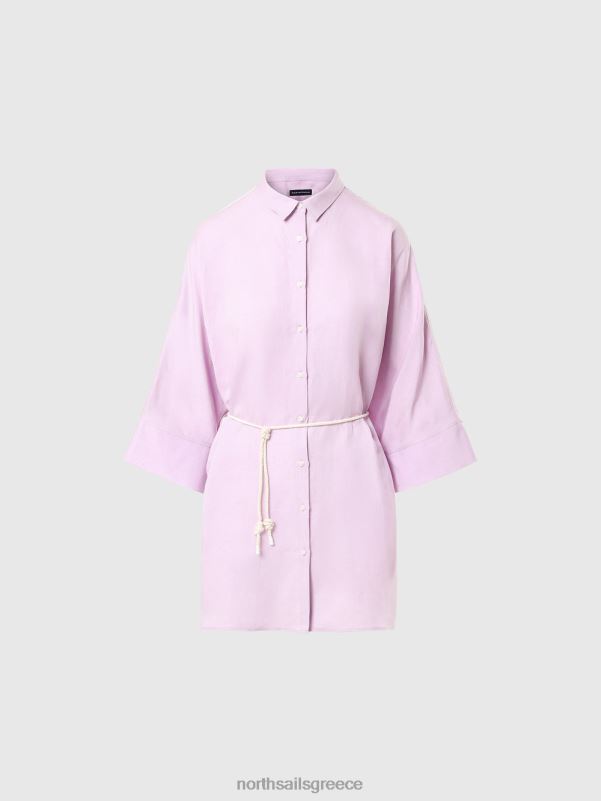 γρ North Sails γυναίκες φόρεμα πουκάμισο κιμονό λιλά άνθιση NZP8586 είδη ένδυσης