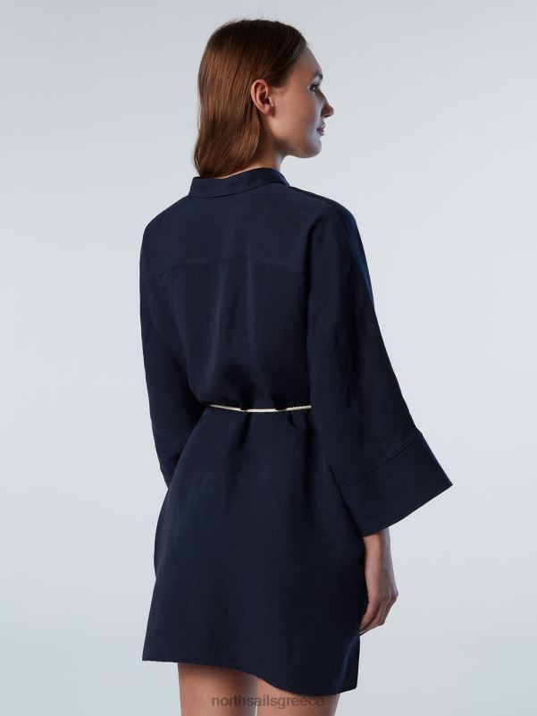 γρ North Sails γυναίκες φόρεμα πουκάμισο κιμονό ναυτικό μπλε NZP8587 είδη ένδυσης