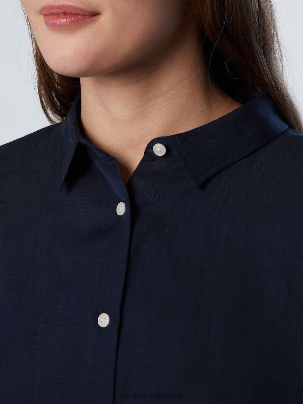 γρ North Sails γυναίκες φόρεμα πουκάμισο κιμονό ναυτικό μπλε NZP8587 είδη ένδυσης