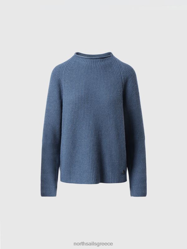 γρ North Sails γυναίκες άλτης με τυλιγμένο λαιμό μπλε της Κίνας NZP81395 είδη ένδυσης