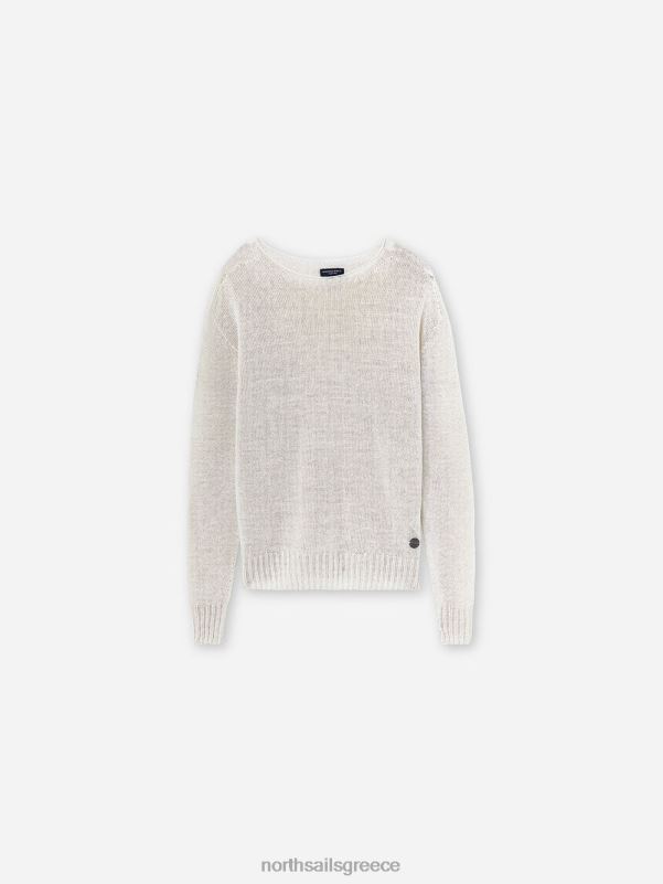 γρ North Sails γυναίκες άλτης με το λαιμό του πληρώματος άσπρο NZP81453 είδη ένδυσης