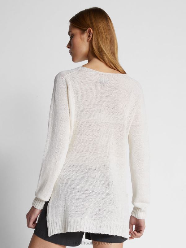 γρ North Sails γυναίκες άλτης με λαιμόκοψη άσπρο NZP81461 είδη ένδυσης