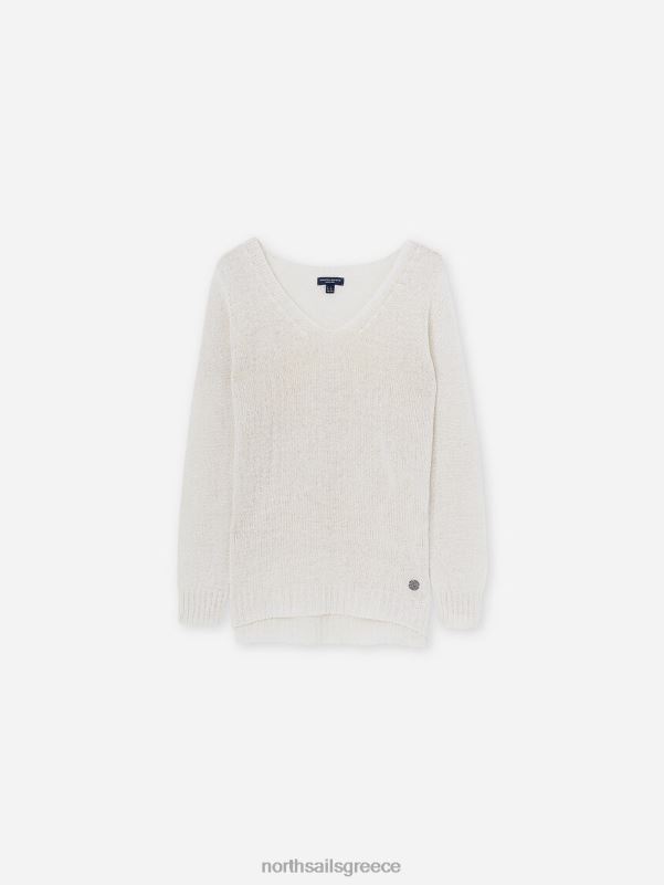 γρ North Sails γυναίκες άλτης με λαιμόκοψη άσπρο NZP81461 είδη ένδυσης