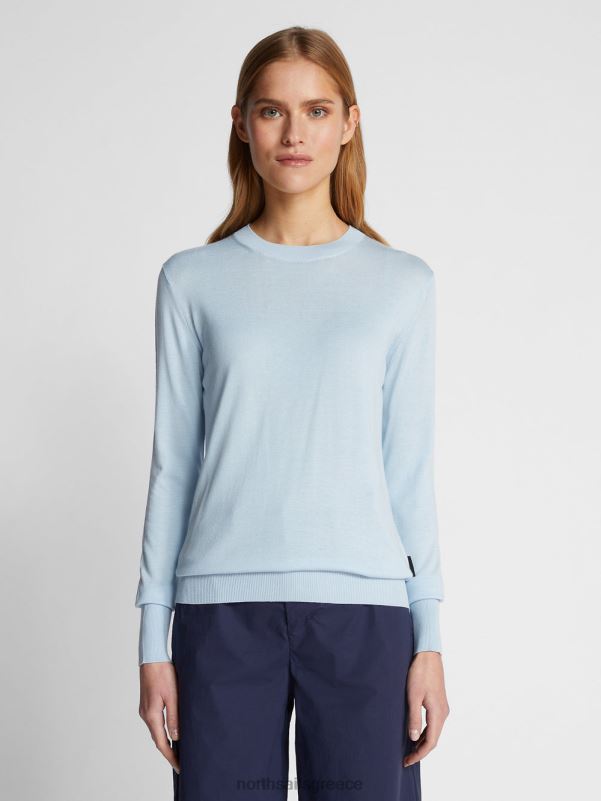 γρ North Sails γυναίκες βαμβακερό και αλόη πουκάμισο δροσερό μπλε NZP81521 είδη ένδυσης