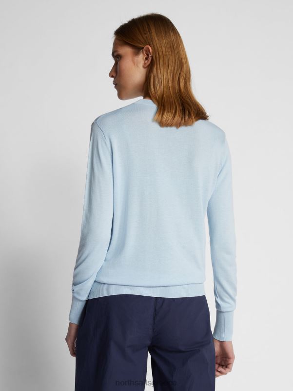 γρ North Sails γυναίκες βαμβακερό και αλόη πουκάμισο δροσερό μπλε NZP81521 είδη ένδυσης