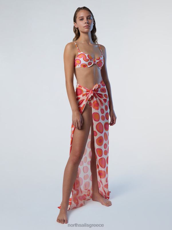 γρ North Sails γυναίκες σαρόνγκ κηπουροί κοραλλιών σύνθετο 2 NZP8629 ρούχα παραλίας