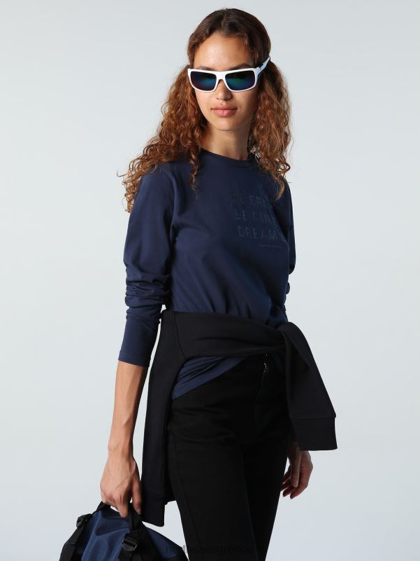 γρ North Sails γυναίκες μπλουζάκι με εμπριμέ γράμματα σύνθετο 1 NZP81414 είδη ένδυσης