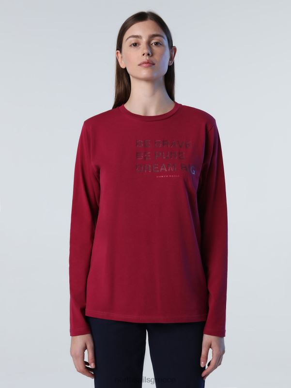 γρ North Sails γυναίκες μπλουζάκι με εμπριμέ γράμματα σύνθετο 3 NZP81415 είδη ένδυσης