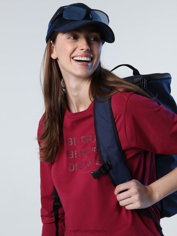 γρ North Sails γυναίκες μπλουζάκι με εμπριμέ γράμματα σύνθετο 3 NZP81415 είδη ένδυσης