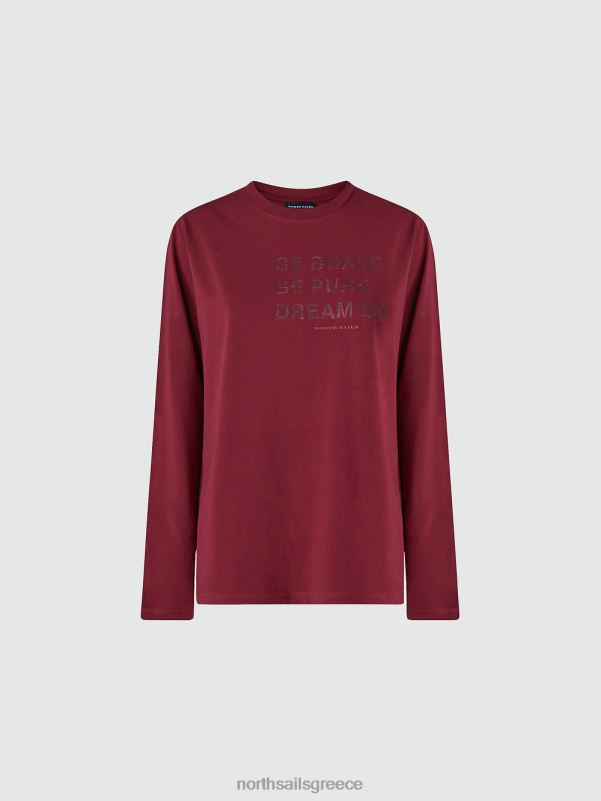 γρ North Sails γυναίκες μπλουζάκι με εμπριμέ γράμματα σύνθετο 3 NZP81415 είδη ένδυσης