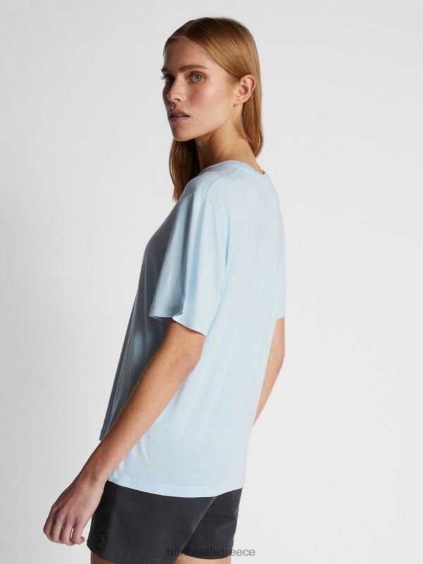 γρ North Sails γυναίκες δωρεάν το μπλουζάκι της θάλασσας δροσερό μπλε NZP81466 είδη ένδυσης