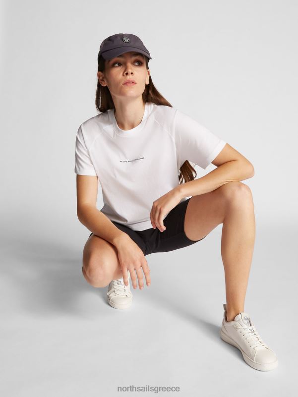 γρ North Sails γυναίκες μπλουζάκι από βαμβάκι και μπαμπού άσπρο NZP81471 είδη ένδυσης