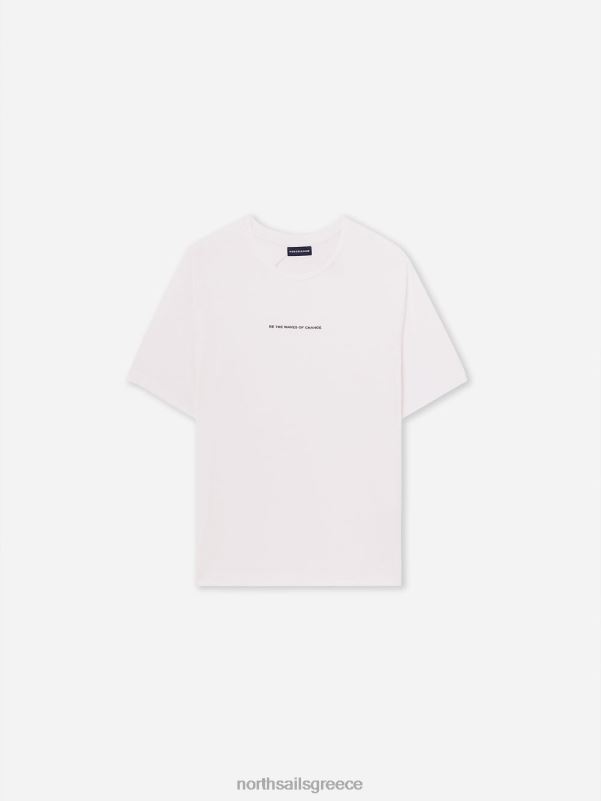 γρ North Sails γυναίκες μπλουζάκι από βαμβάκι και μπαμπού άσπρο NZP81471 είδη ένδυσης