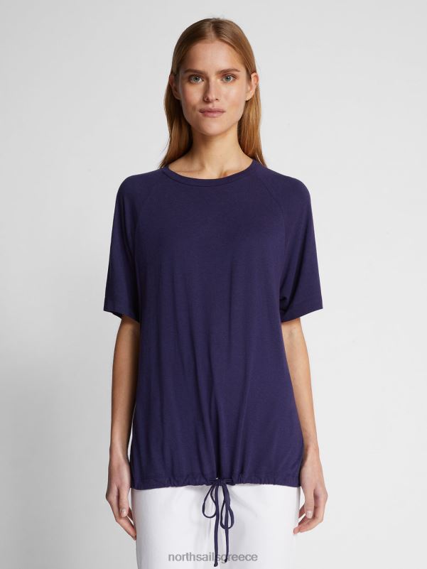 γρ North Sails γυναίκες μπλουζάκι από βαμβάκι και μπαμπού μεσάνυχτα μπλε NZP81490 είδη ένδυσης