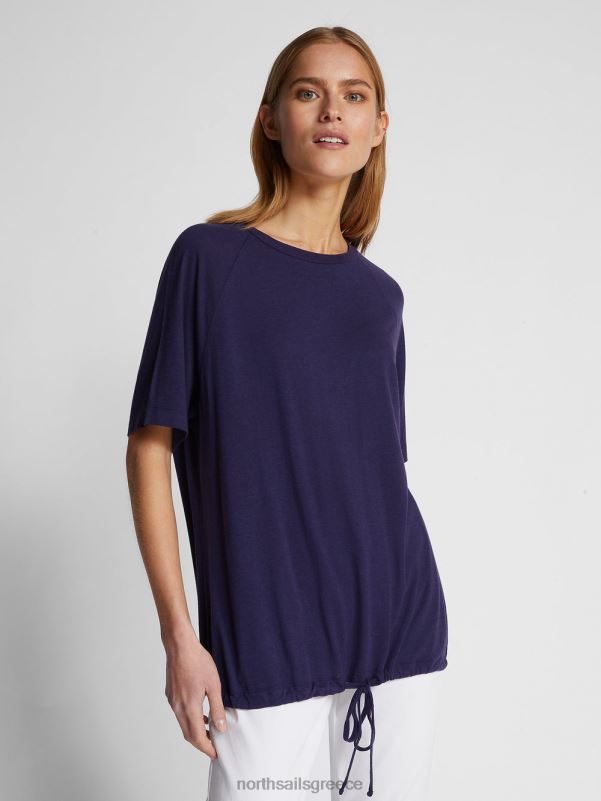 γρ North Sails γυναίκες μπλουζάκι από βαμβάκι και μπαμπού μεσάνυχτα μπλε NZP81490 είδη ένδυσης
