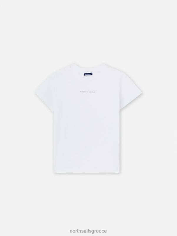 γρ North Sails γυναίκες μπλουζάκι με γράμματα άσπρο NZP81491 είδη ένδυσης